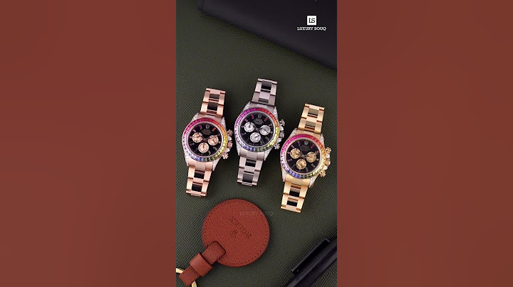 The Rolex Rainbow Daytona shines in all three! True beauty at its finest! 🌈 | Luxury Souq #shorts