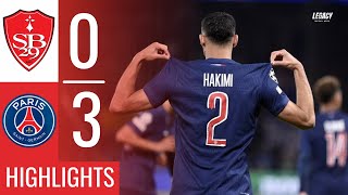 Brest vs Paris Saint-Germain | 0-3| Highlights & Goals by Hakimi and Désiré Doué