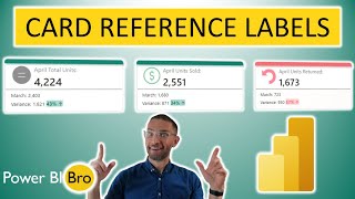 mastering the new card visual: step-by-step tutorial with reference labels in powerbi!