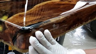 THIS IS REALLY COOL ‼️ RESIN TABLE FILLED WITH TOBACCO LEAVES 🔥 screenshot 4