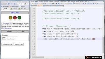 Universidade XTI - Curso Online JavaScript - Aula 42 - DOM HTML API