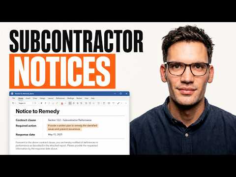 How to Draft a Subcontractor Notice With AI