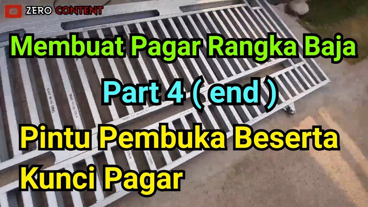 MEMBUAT PAGAR  RUMAH DARI RANGKA BAJA RINGAN Cara  