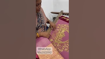 Aariwork customisation/on process #rekhadesigners#aariworkblouse#pallakku#bridalwork