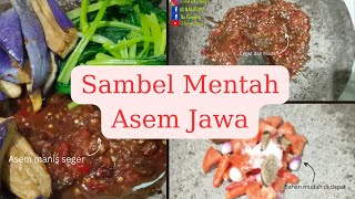 Resep Sambal Mentah Terasi Asem Jawa || Asam Manis Pedas Masakan Simple Sederhana tapi Enak di Makan