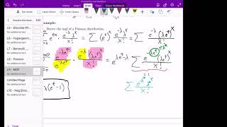 2. Moment-Generating Function for Discrete Distributions