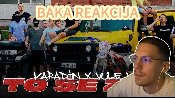 BAKA PRASE REAKCIJA | KARADIN X VULE VU-TO SE ZNA (OFFICIAL VIDEO)