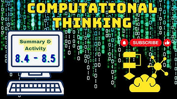 CT Week-8 | 8.4-8.5 | Summary with Activity | Computational Thinking |