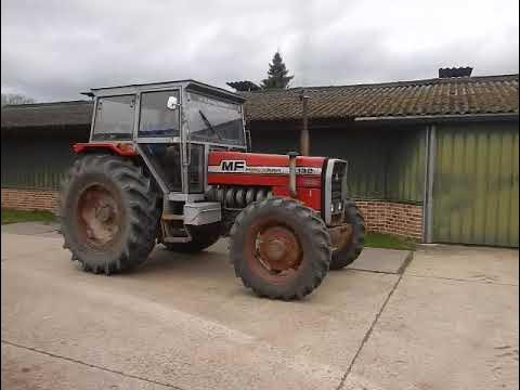 Massey Ferguson MF1132 @ HappyOldIron Antique tractors in Belgium - YouTube