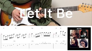 The Beatles - Let It Be (guitar cover with tabs & chords)