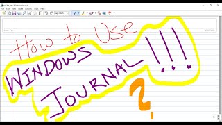 How to use Windows Journal/ Windows Journal/ Notes taking application screenshot 5