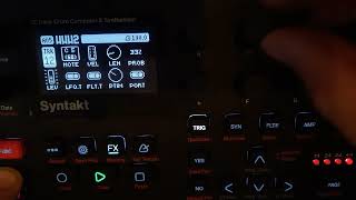 Syntakt - VEL vs PROB Control All - Velocity Mod