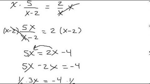 Intermediate Algebra-Equations Involving Rational Expressions part 2