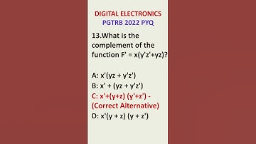 PGTRB 2022 PYQ #pgtrbcs #trbcse #ugcnetcs
