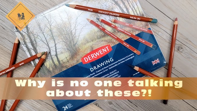 DERWENT DRAWING PENCILS. Unboxing, first impressions and color