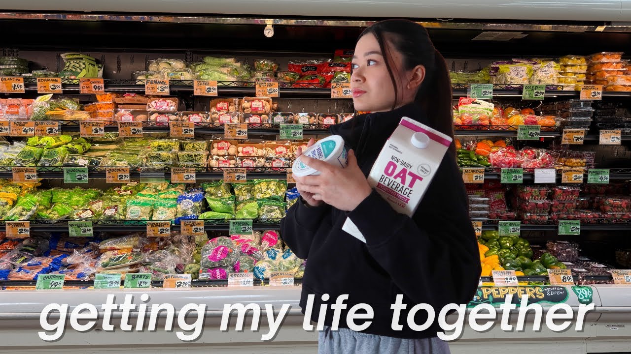 getting my life together 🧘🏻‍♀️ | grocery shopping, workout, organizing, NYC!
