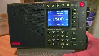Choyong LC90 in Single Sideband mode Trenton military and Gander Radio 6754 and 10051 kHz USB