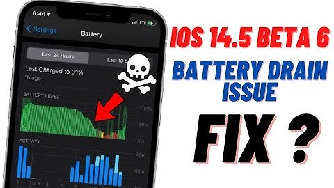 iOS 14.5 Beta 6 !! Battery Drain Issue Fix ?