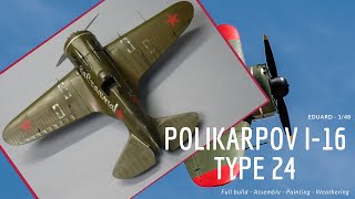 Polikarpov I-16 type 24 - 1/48 - Eduard - full build