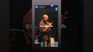Columbia College student “Tyren Sims “ performs at mini open mic at the chancetherapper interview