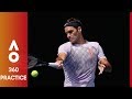 360: Federer practice up close | Australian Open 2018