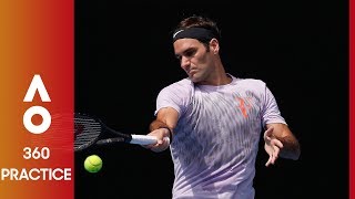 360: Federer practice up close | Australian Open 2018