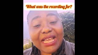 Why Where They Recording It?