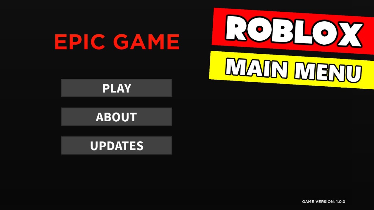 How To Make A Main Menu Roblox Scripting Tutorial Youtube - roblox main menu