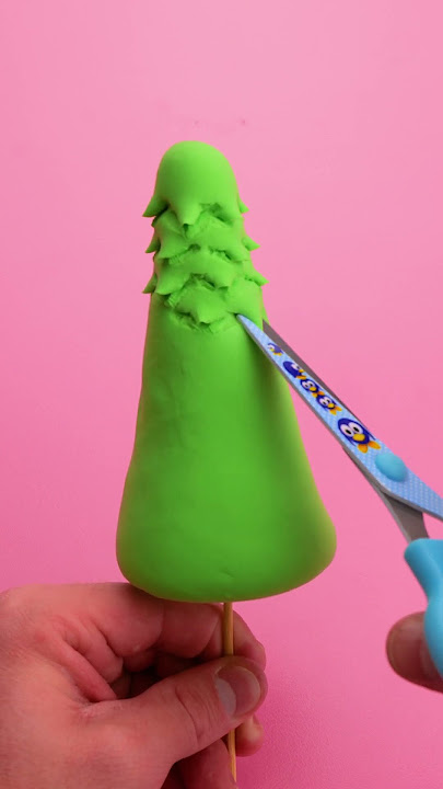 Dad Helped Me Make The Best Christmas Tree From Clay!🎄