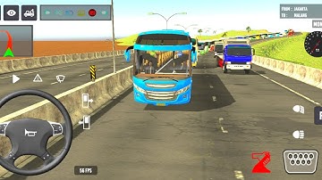 Indonesia Coach bus driving | Euro bus simulator 2025 Android gameplay# ll part 147