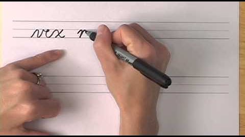 How To Write in Cursive // Lesson 23 // A complete Course // FREE Worksheets