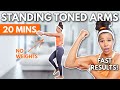 20 Mins Standing Toned Arms Workout | No Equipment, Beginner Friendly | growwithjo