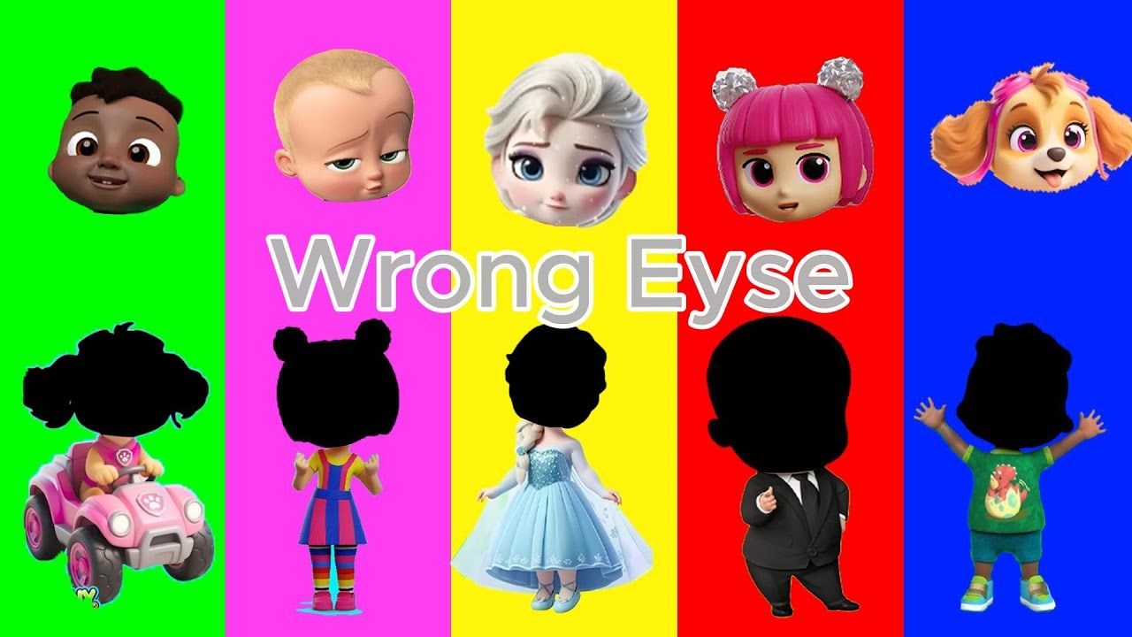 Wrong eyes👀 NEW EPISODES/ Sheriff Labrador x Rocky & BabyBoss Puzzle Wrong HeadsEYE PUZZLE WORLD