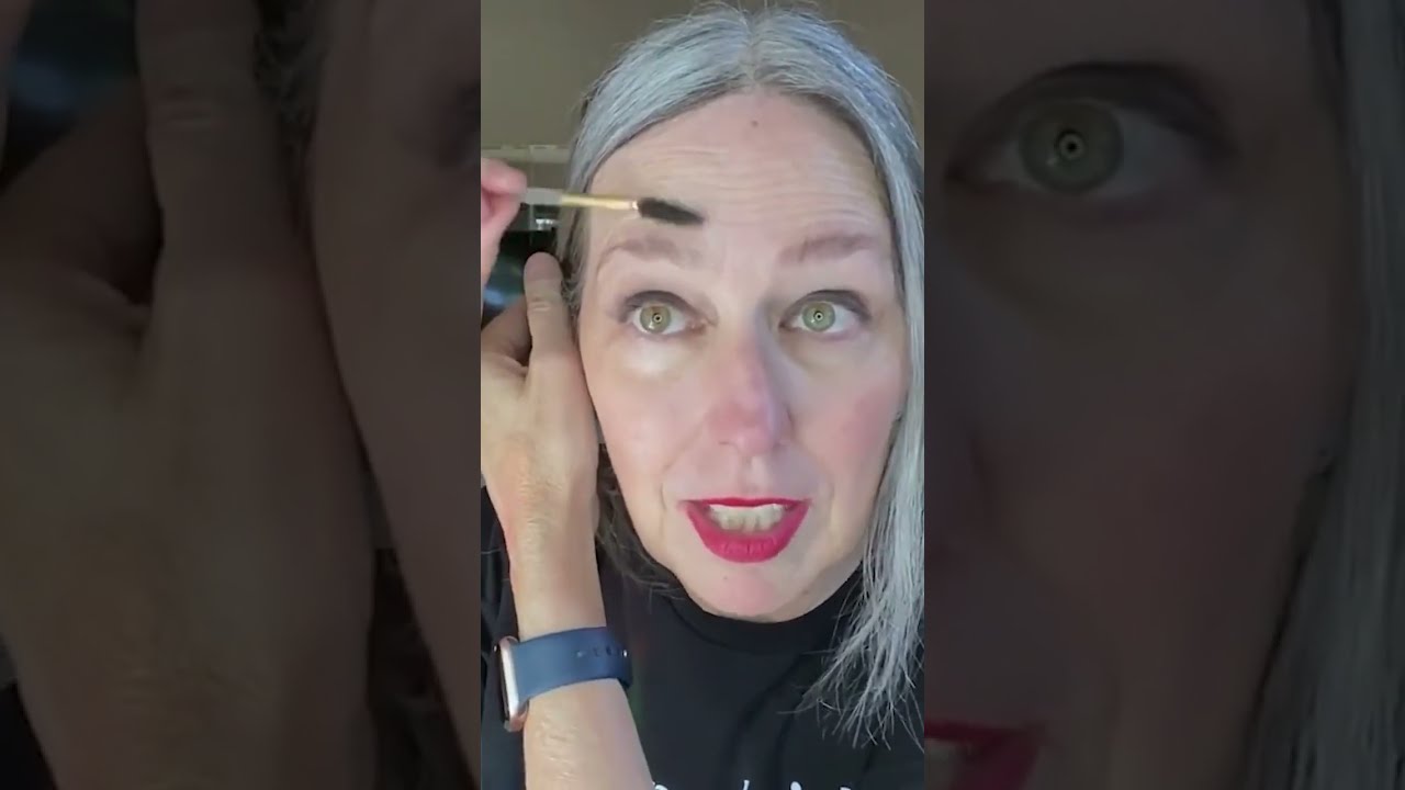 How To Fix Your GRAY Eyebrows Shaping Trimming 