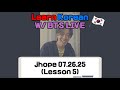 Learn Korean With BTS (jhope Weverse Live 20250726)