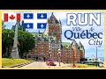 1 Hour Virtual Run in Beautiful Quebec City | Treadmill Workout Scenery | Virtual Running Videos