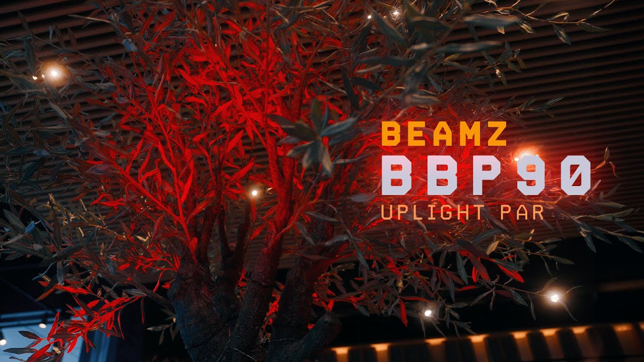 BeamZ BBP90 Battery Uplight Par 4x 4W White / Black
