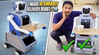 I Built a Smart Food Delivery Robot at Home