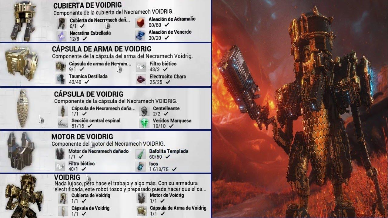 Warframe como conseguir los planos de voidrig youtube