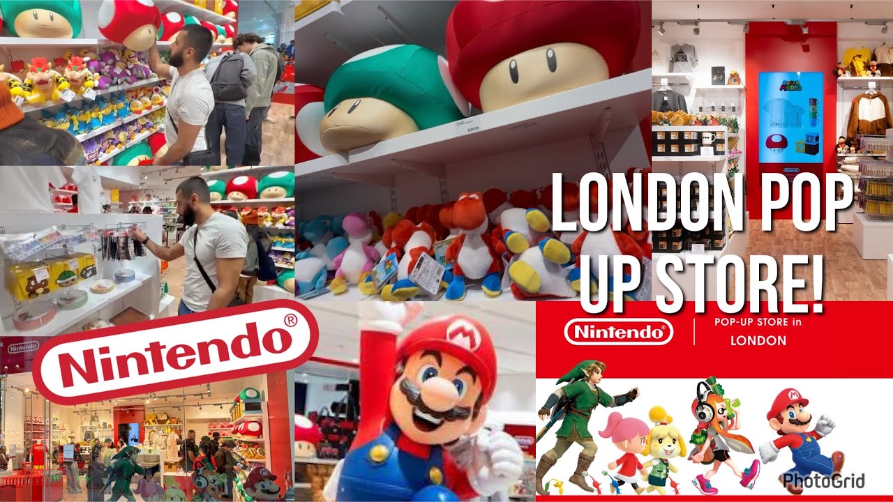 Внутри ПЕРВОГО в Великобритании временного магазина Nintendo! 🇬🇧🎮 #Nintendo #London #NintendoStore