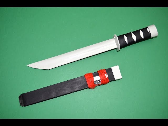 Como hacer una Espada Ninja de Papel  Espada Samurai - How to make a Paper  Sword 