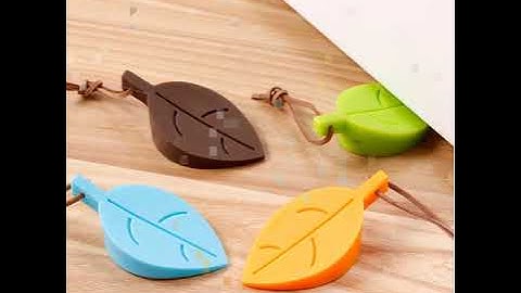 Nút Chặn silicon chống va chạm cửa Hình Chiếc Lá, tránh kẹt tay, an toàn cho bé Catanshop.net
