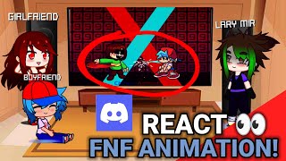 Boyfriend reacts: Chara vs Bf knife fight ( fnf animations ) gacha meme foryou