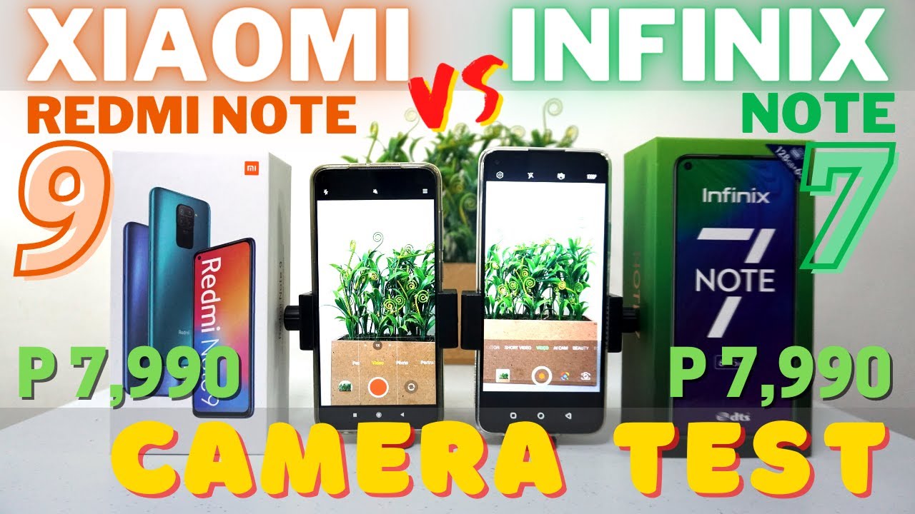 INFINIX NOTE 7 VS XIAOMI REDMI NOTE 9 CAMERA TEST - YouTube