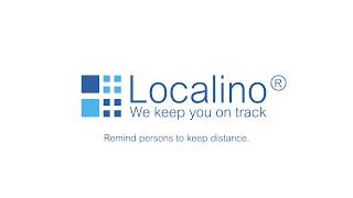 Localino COVID-19 Solution. Remind persons to keep social distance.