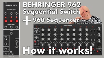 Behringer 962 sequential switch with Behringer 960 Sequential Controller System55 Combination