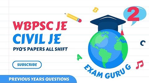 WBPSC JE 2018 || Previous Years Questions Paper || Part - 2
