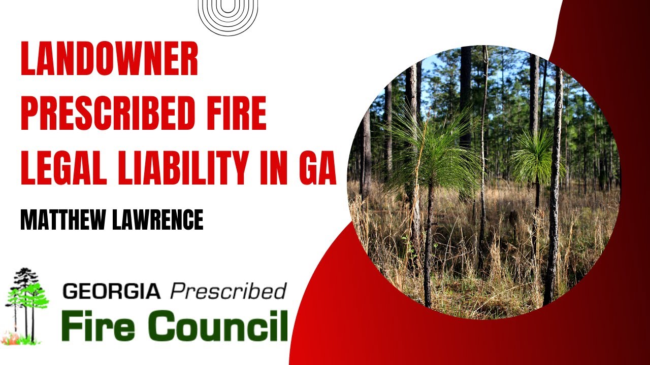 Ответственность землевладельцев за контролируемые выжигания в Джорджии