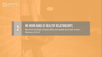 Valuing Healthy Relationships in the Church