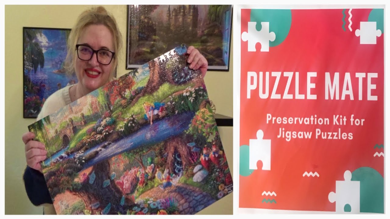 Preserving A Jigsaw Puzzle using Peel and Stick Glue Sheets 😱🧩 